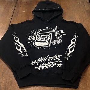 Black Graphic Hoodie